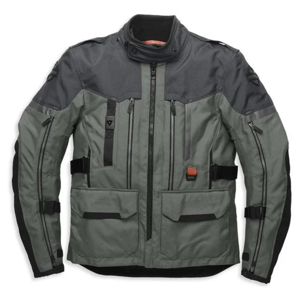 HARLEY DAVIDSON GRIT ADVENTURE ALL-WEATHER TEXTILE JACKET W/ CE ARMOR PROTECTION